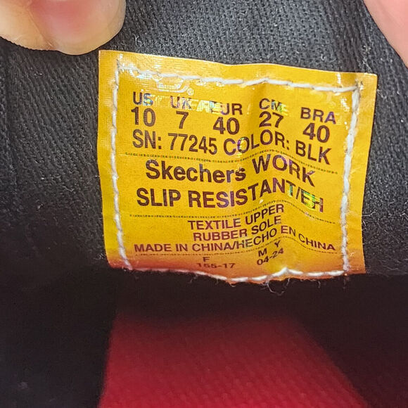 Skechers Sudler Lace Up Work Shoes Slip Resistant Size 10 Memory Foam‎ NIB - Picture 7 of 8